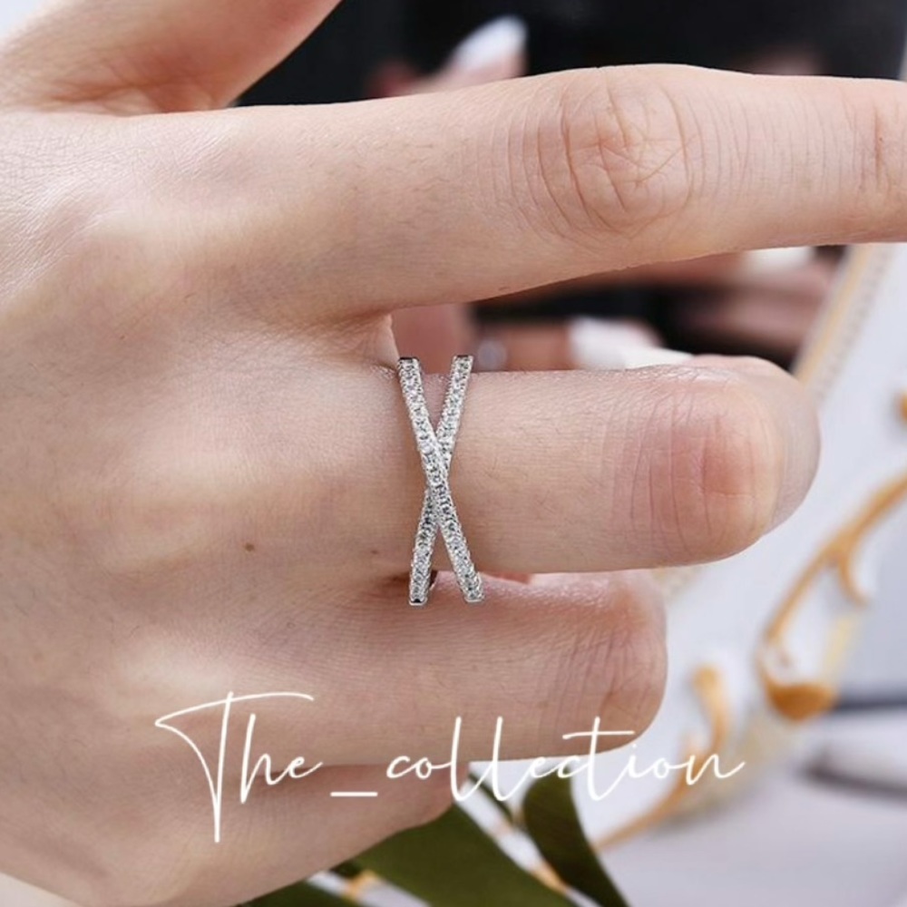 CRISS CROSS X WEDDING BAND IN STERLING SILVER